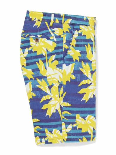 Organic Cotton Bermudas Blau/Gelb
