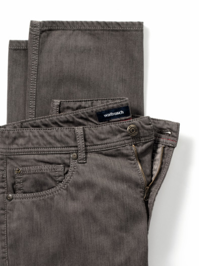 Bicolor Five-Pocket Supersoft Taupe