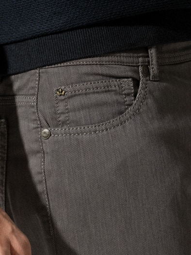Bicolor Five-Pocket Supersoft Taupe