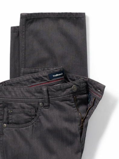 Bicolor Five-Pocket Supersoft Dunkelgrau