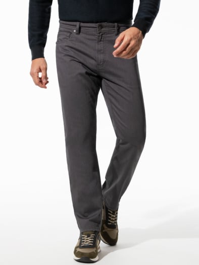 Bicolor Five-Pocket Supersoft Dunkelgrau