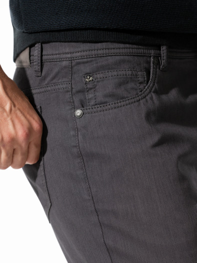Bicolor Five-Pocket Supersoft Dunkelgrau