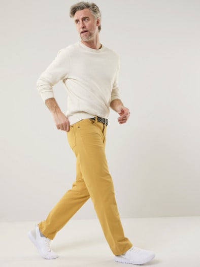 Extraglatt-Stretchbund Five Pocket Gelb