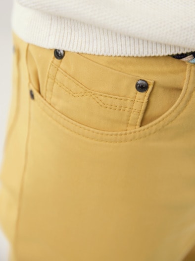 Extraglatt-Stretchbund Five Pocket Gelb
