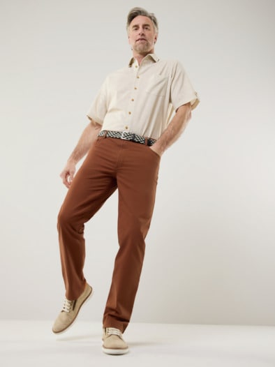 Extraglatt-Stretchbund Five Pocket Zimt