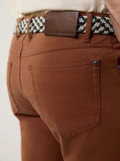 Extraglatt-Stretchbund Five Pocket Zimt