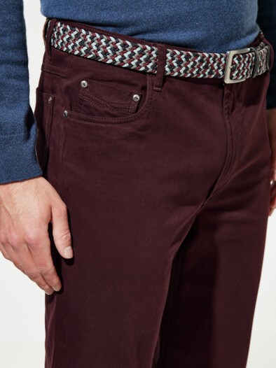 Extraglatt-Stretchbund Five Pocket Barolo