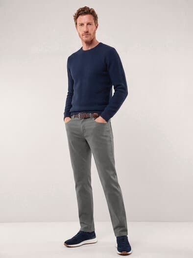 Extraglatt-Stretchbund Five Pocket Grau