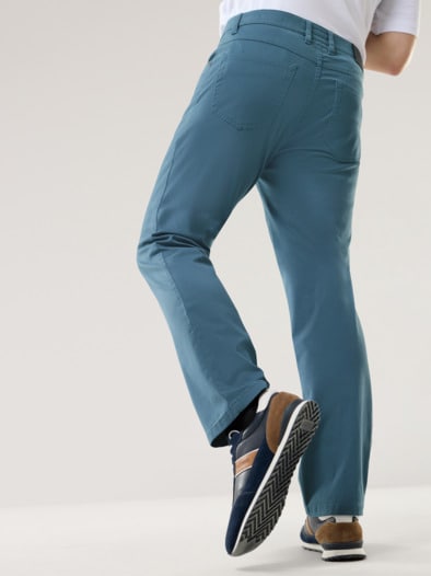 Extraglatt Dehnbund Five-Pocket Ozeanblau
