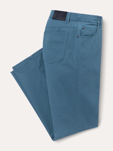 Extraglatt Dehnbund Five-Pocket Ozeanblau