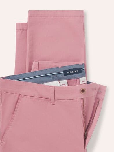 Elastische Chino aus Baumwolle Rosenholz