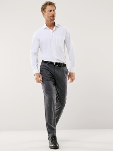 Premium Sport-Flanell Hose Dunkelgrau