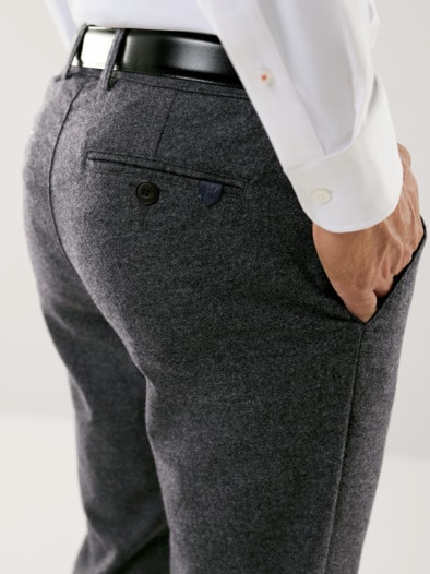 Premium Sport-Flanell Hose Dunkelgrau