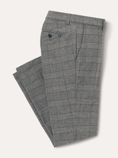 Premium Sport-Flanell Hose Grau kariert