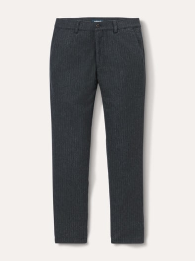 Premium Sport-Flanell Hose Anthrazit Gestreift