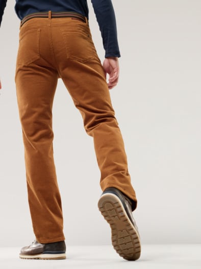 Gürtel-Cord Five-Pocket Maisgelb