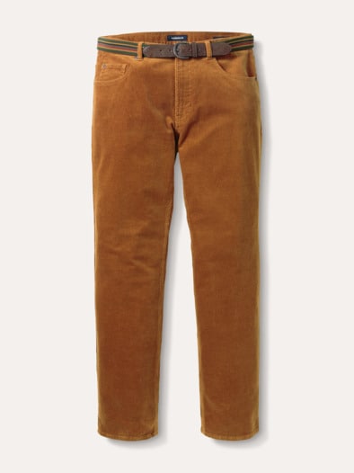 Gürtel-Cord Five-Pocket Maisgelb