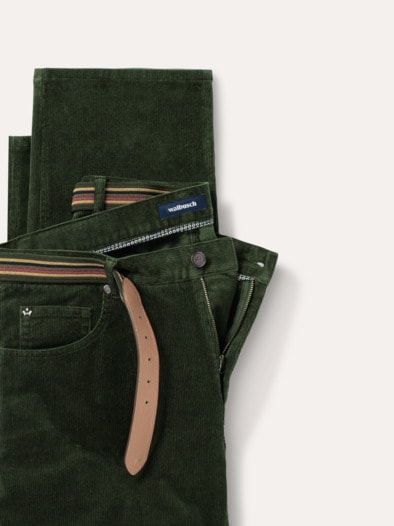Gürtel-Cord Five-Pocket Khaki