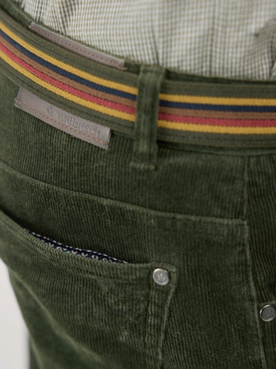 Gürtel-Cord Five-Pocket Khaki