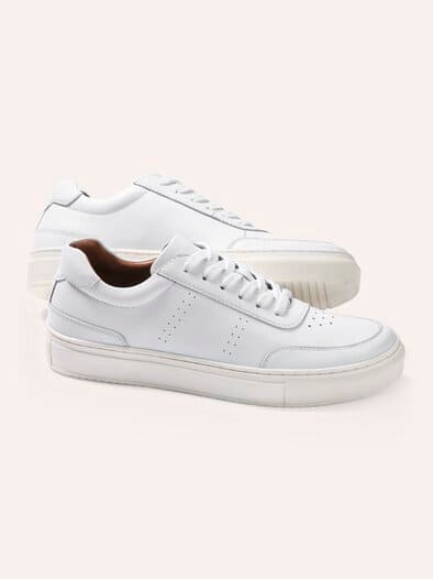 Classic-Tennis Sneaker Weiß