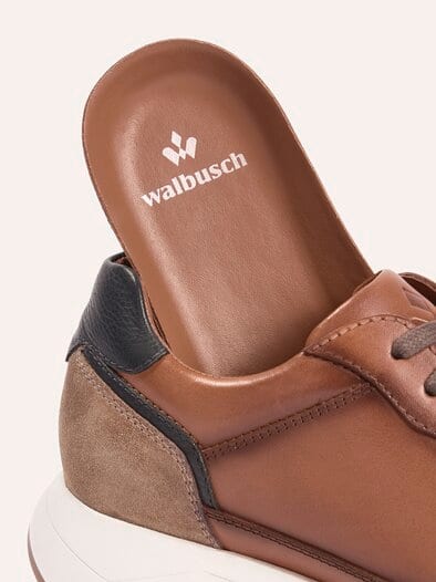 Leder Sneaker Cognac