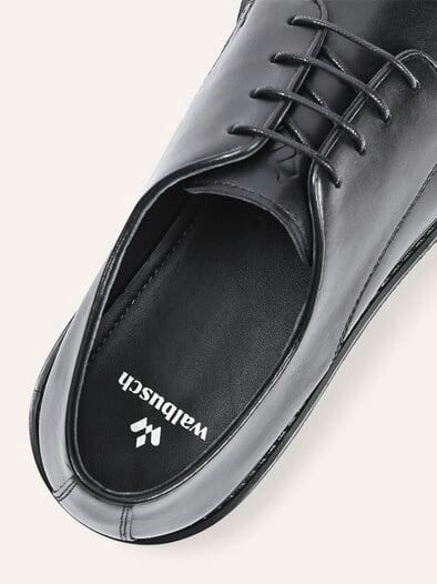 Leder Derby Schwarz