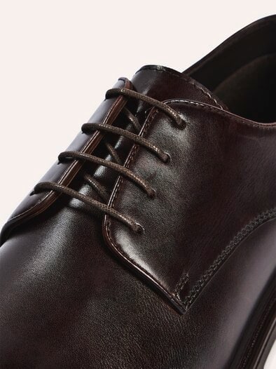 Leder Derby Braun