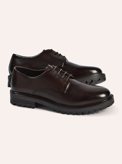 Leder Derby Braun