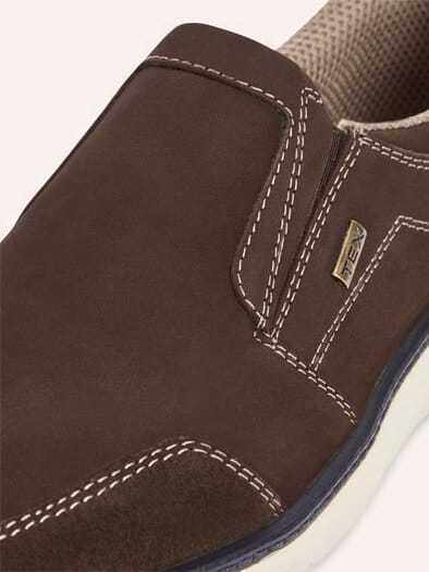 Wasserdichter Slipper mit Easy-In Braun