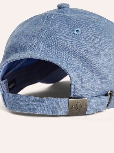Leinen Baseballkappe UV-Schutz Hellblau