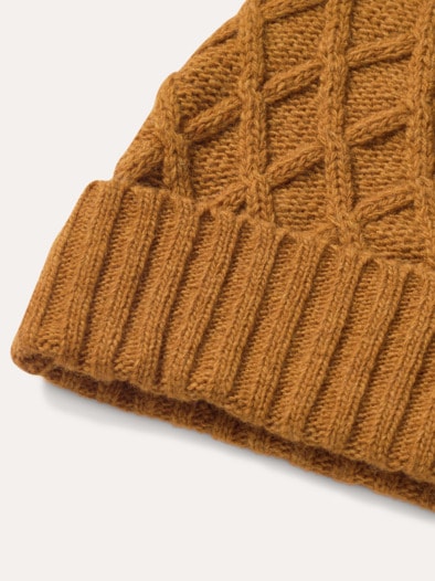 Aran-Mütze Messing