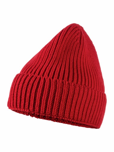 Merino-Mütze Rot