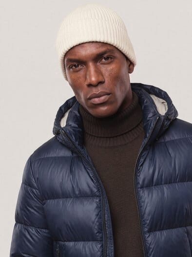 Merino-Mütze Beige