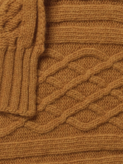 Aran-Schal Messing