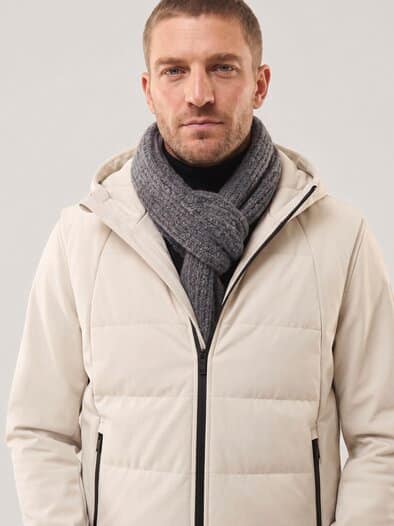 Boucle Wollschal Braun