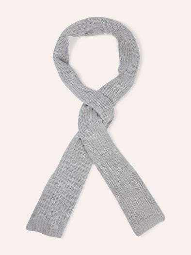 Boucle Wollschal Grau