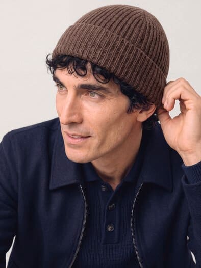 Cashmere Mütze Braun