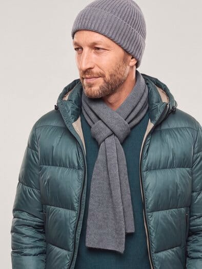 Cashmere Schal Grau