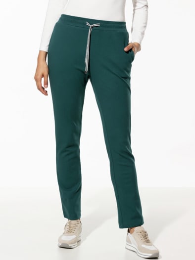 Baumwollstretch Hose Smaragd