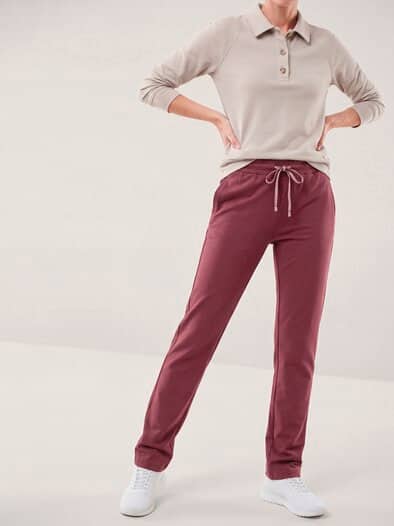 Baumwollstretch Hose Merlot