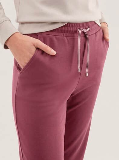 Baumwollstretch Hose Merlot