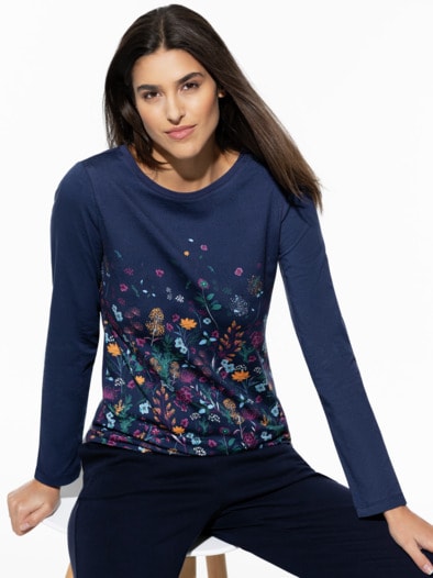 Baumwollshirt Blumenwiese Baumwollshirt Blumenwiese