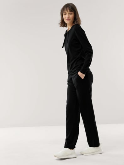 Lounge Strickpullover Schwarz