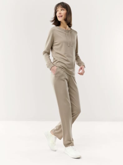 Lounge Strickpullover Natur