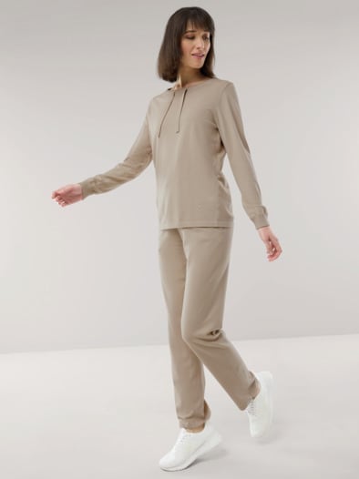 Lounge Strickhose Natur