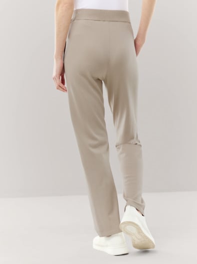 Lounge Strickhose Natur