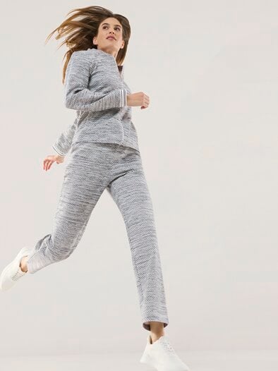 Struktur Jersey Jacke Marine