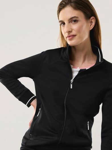 Extraglatt Freizeitjacke Schwarz