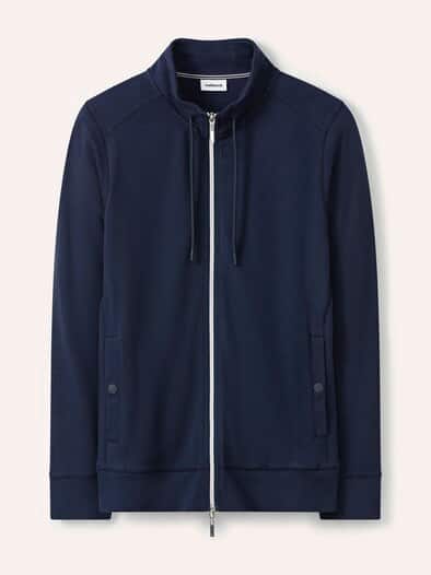 Baumwollstretch Jacke Marine