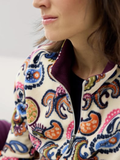 Freizeitjacke Thermo-Fleece Paisley